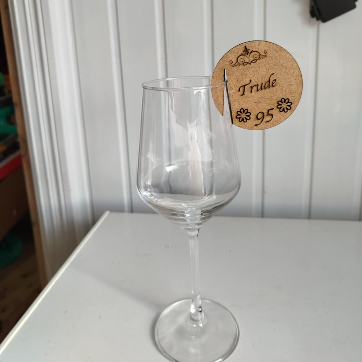 Bordkort for vinglass