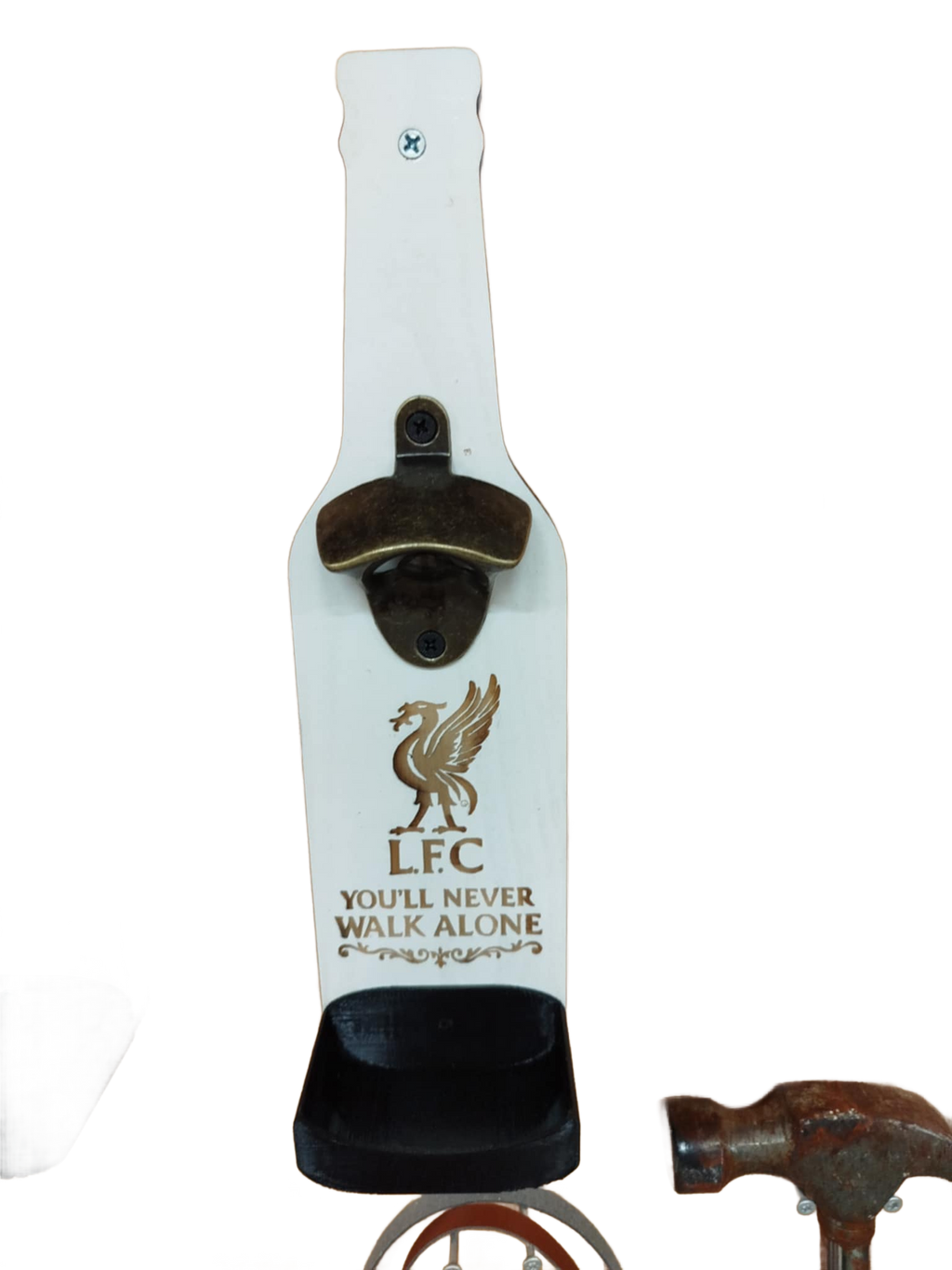 Vegghengt flaskeåpner