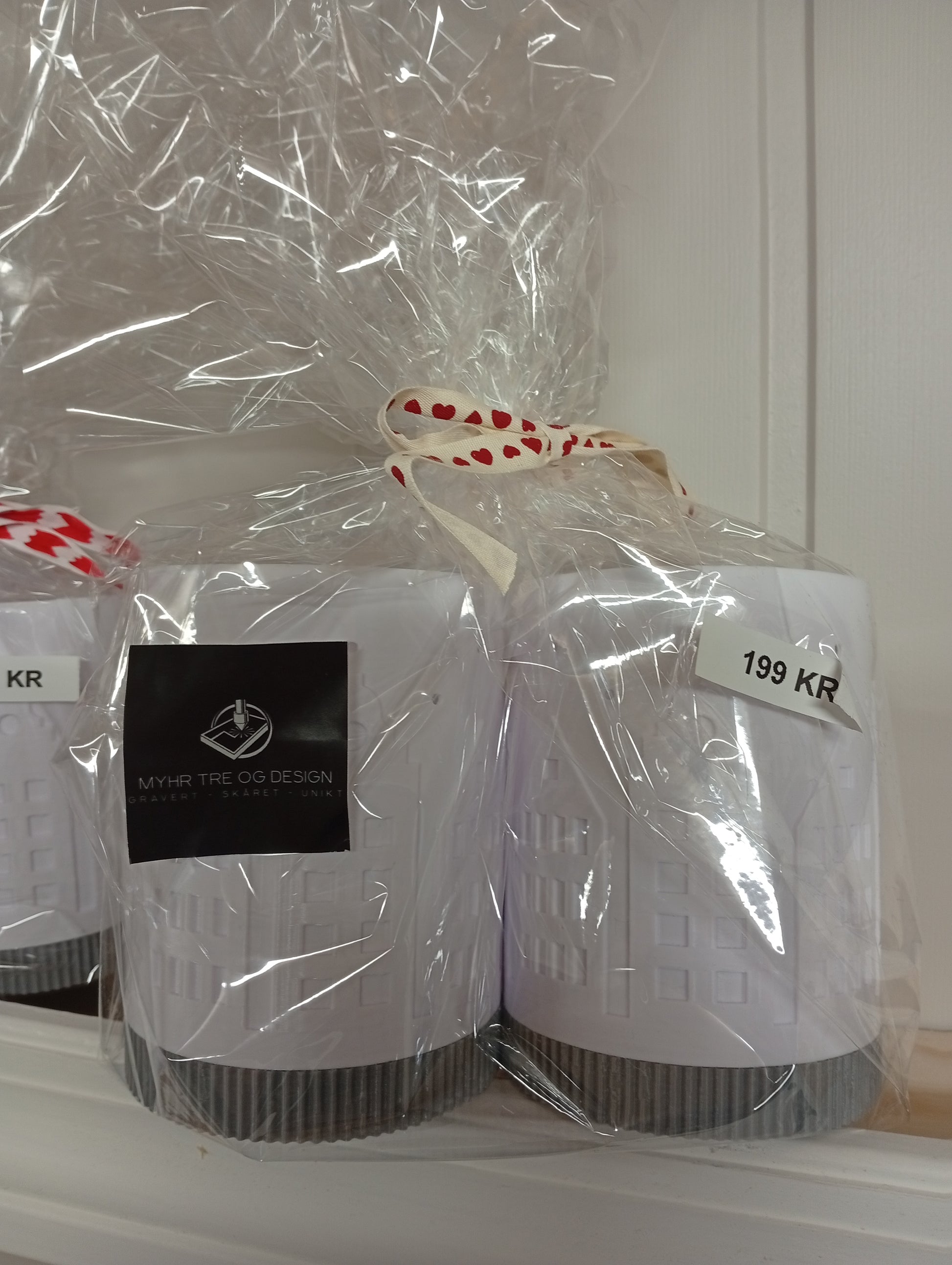 2stk Led telys holder