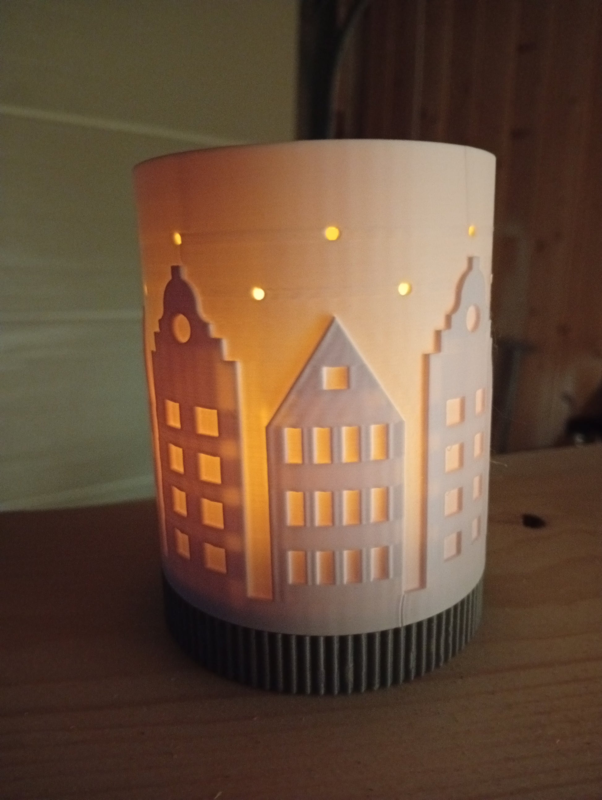 2stk Led telys holder