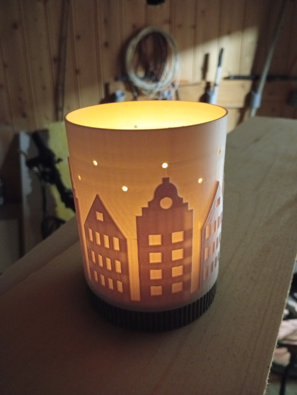 2stk Led telys holder