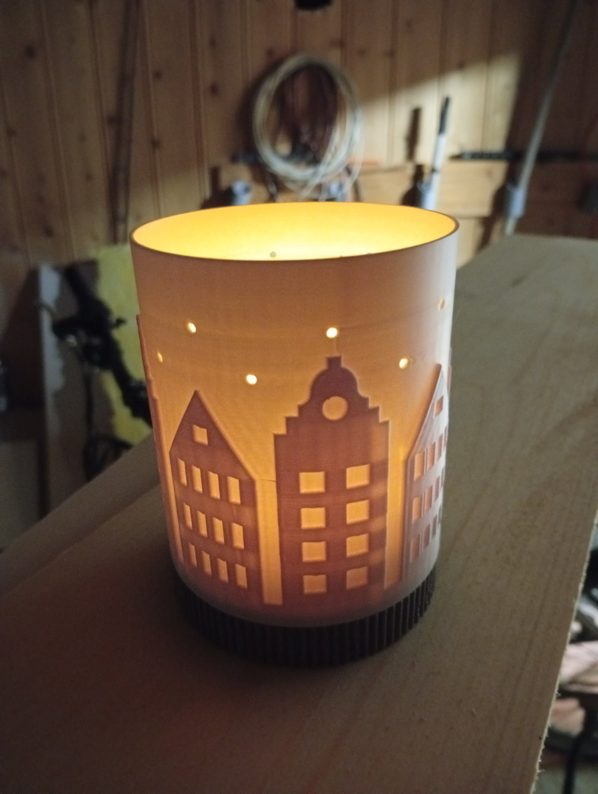 2stk Led telys holder
